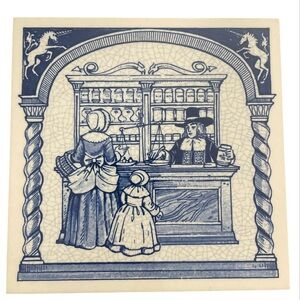 Delft Holland limited edition Pharmacy Pill Tile w/ hook
1988